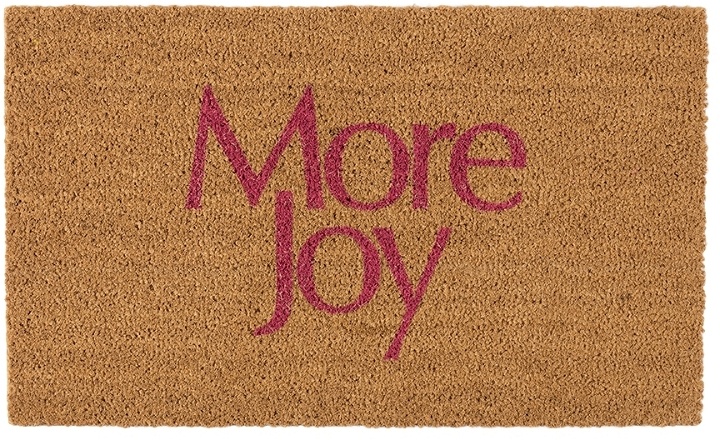 Photo: More Joy Brown & Pink 'More Joy' Door Mat