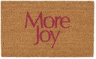 More Joy Brown & Pink 'More Joy' Door Mat