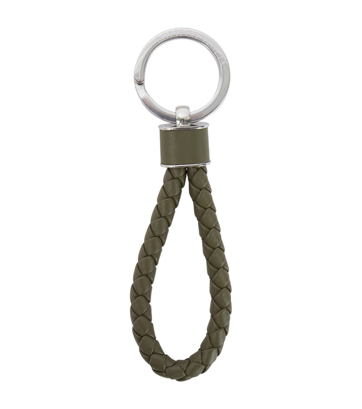 Photo: Bottega Veneta Intreccio leather keychain