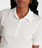 Courrèges Cotton piqué polo dress