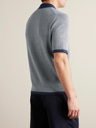 Kingsman - Birdseye Cotton Polo Shirt - Blue