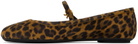 Gianvito Rossi Brown Carla Ballerina Flats