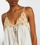 Ulla Johnson Alessia crochet-trimmed cotton gauze top