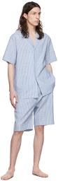 Paul Smith Blue Linen Pyjama Set