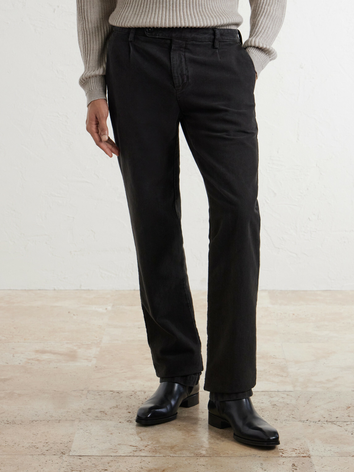 Massimo Alba - Ionio2 Straight-Leg Cotton Trousers - Brown