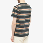 Fred Perry Men's Stripe T-Shirt in Night Green