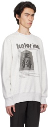 kolor Gray Printed Sweatshirt