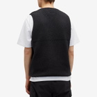 Snow Peak Men's Thermal Boa Fleece Vest in Black