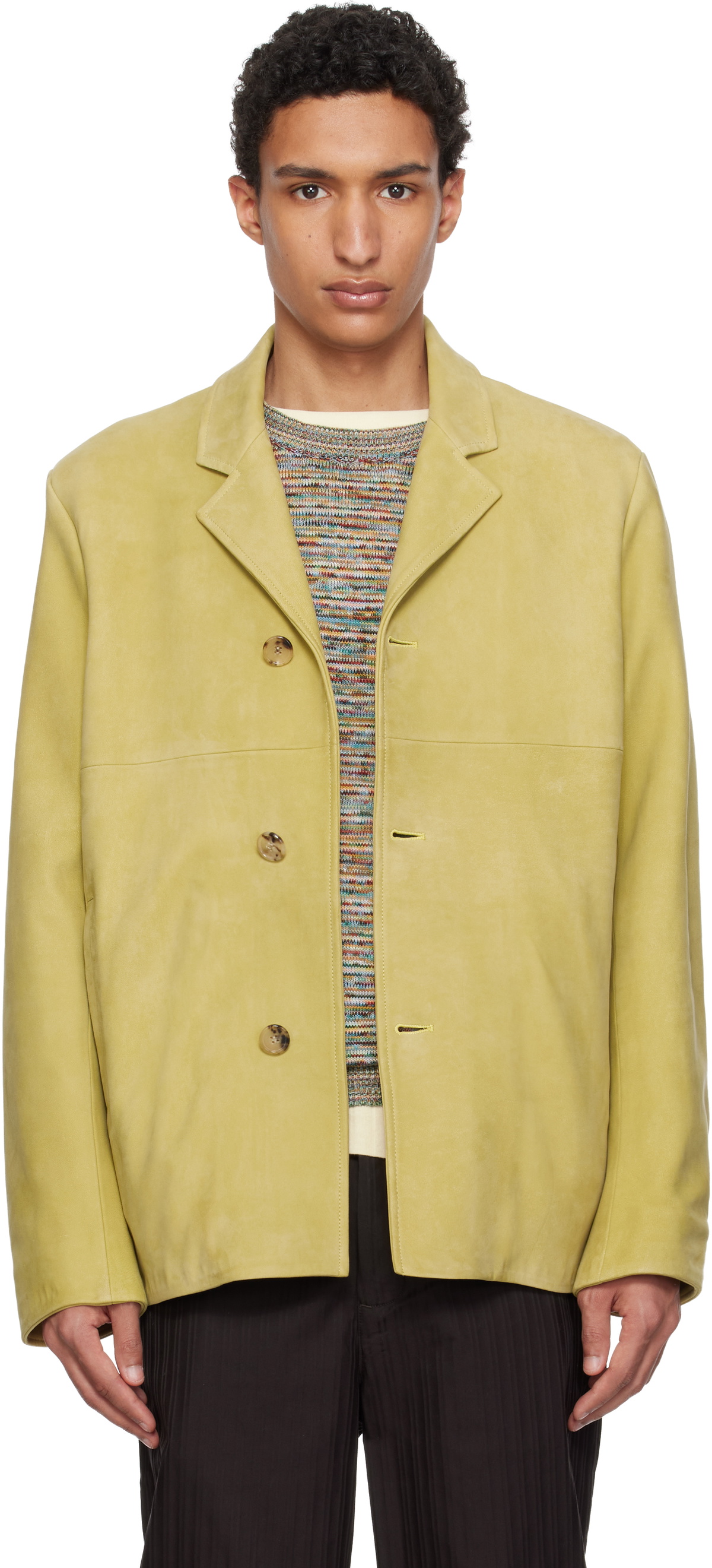 Paul Smith Tan Nubuck Leather Jacket
