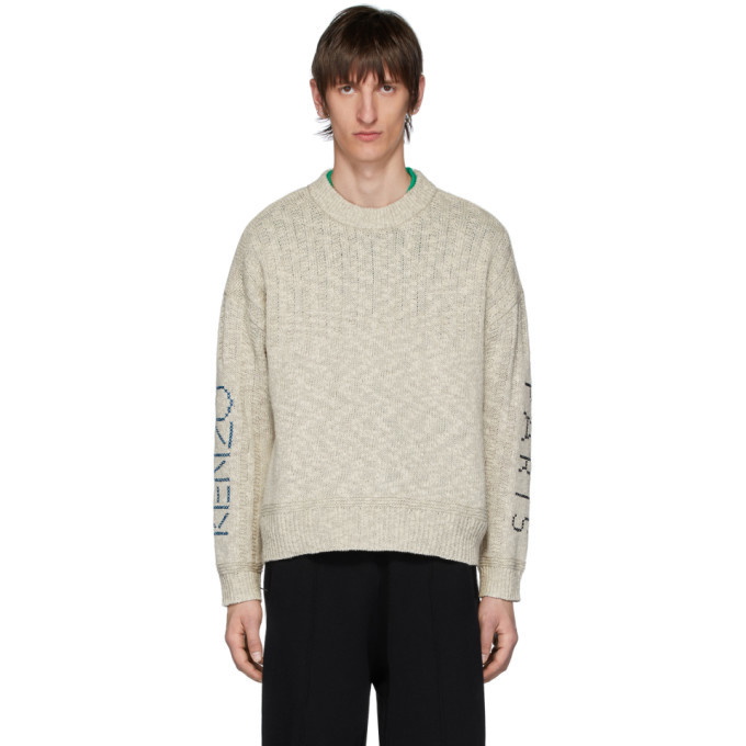 Photo: Kenzo Off-White Linen Kenzo Paris Sweater