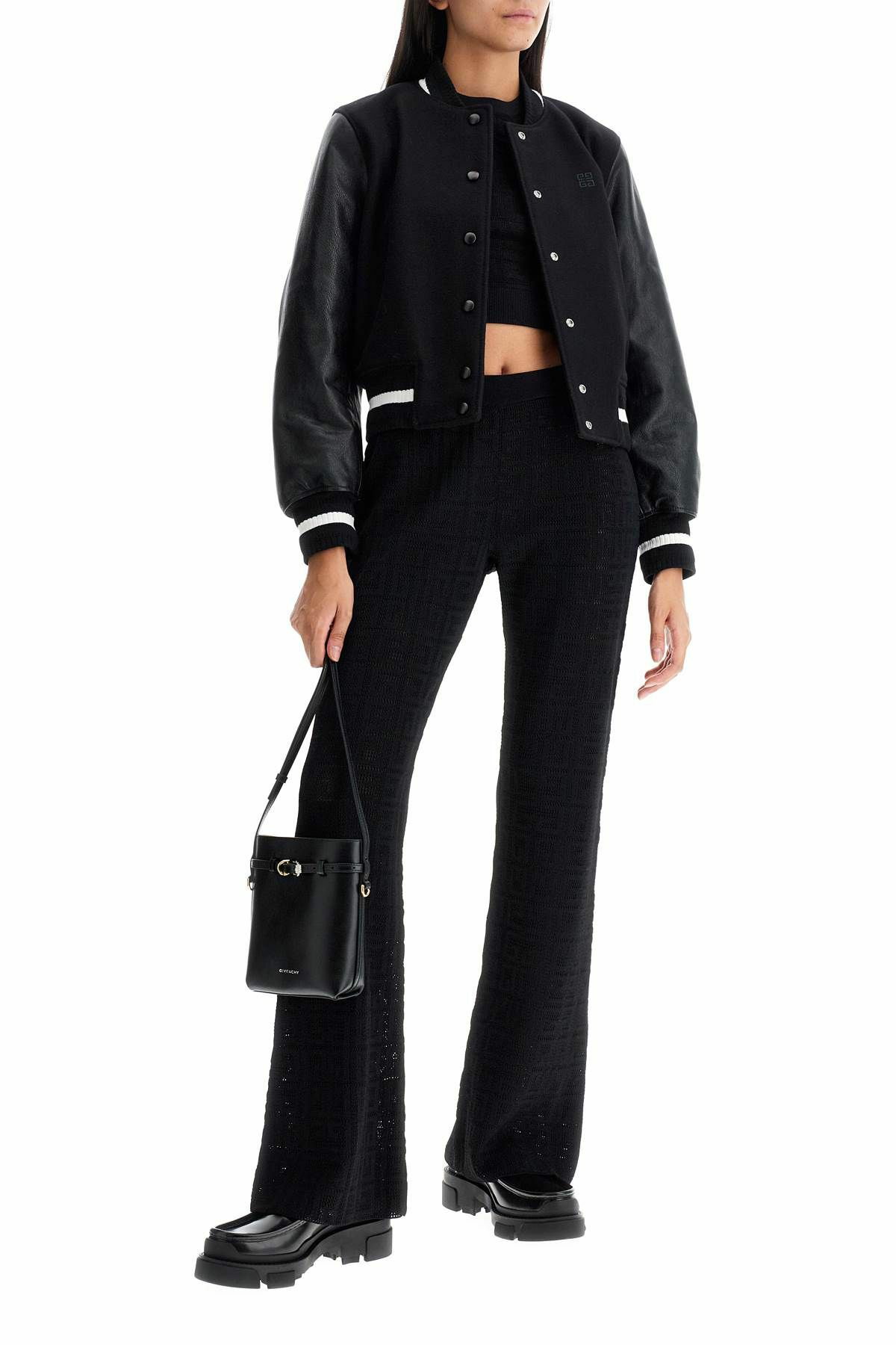 パンツ GIVENCHY Woman Pants Black BW511M4ZA4 001 GIVENCHY 4g knit pants Black Givenchy