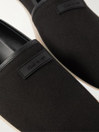 FEAR OF GOD - Leather-Trimmed Canvas Espadrilles - Black