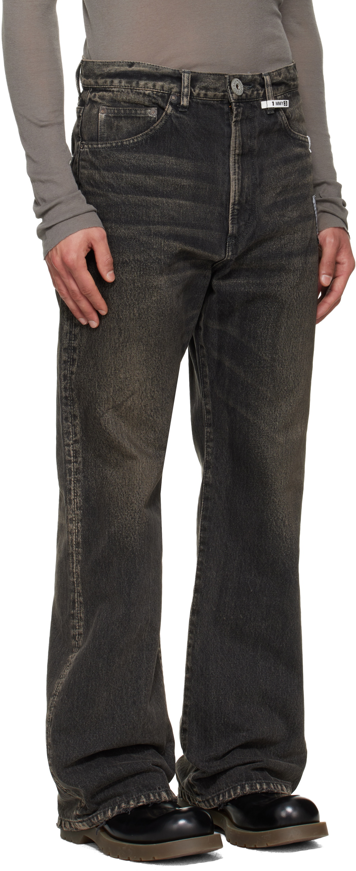Maison MIHARA YASUHIRO Black Flared Jeans