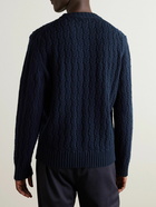 Mr P. - Cable-Knit Wool Sweater - Blue