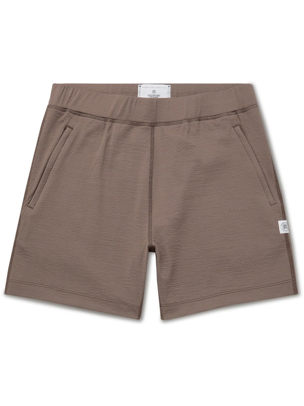 Photo: REIGNING CHAMP - SOLOTEX Mesh Shorts - Brown - XS
