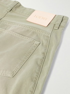 LOEWE - Paula's Ibiza Barrel-Leg Cotton-Twill Trousers - Green
