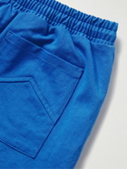 Rhude - Straight-Leg Logo-Embroidered Cotton-Twill Shorts - Blue