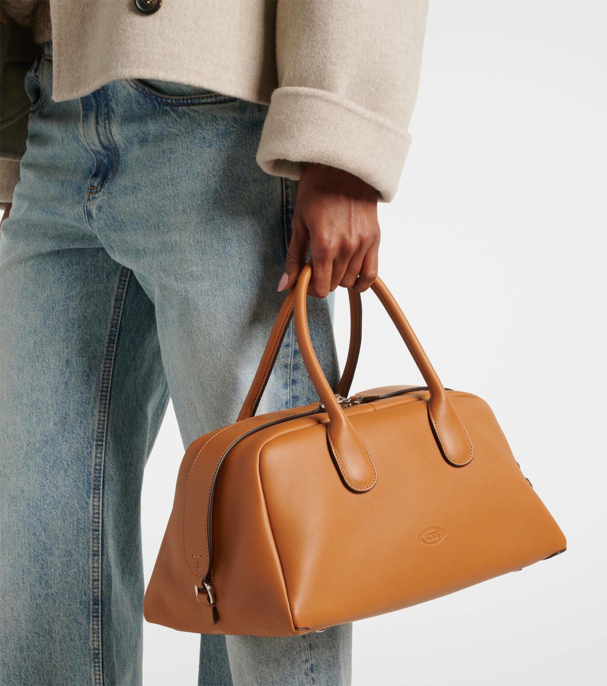 ハンドバッグ TODS KHAKI LEATHER MEDIUM DARSENA HANDBAG Tod's Khaki leather medium Darsena handbag - Green | Wanan
