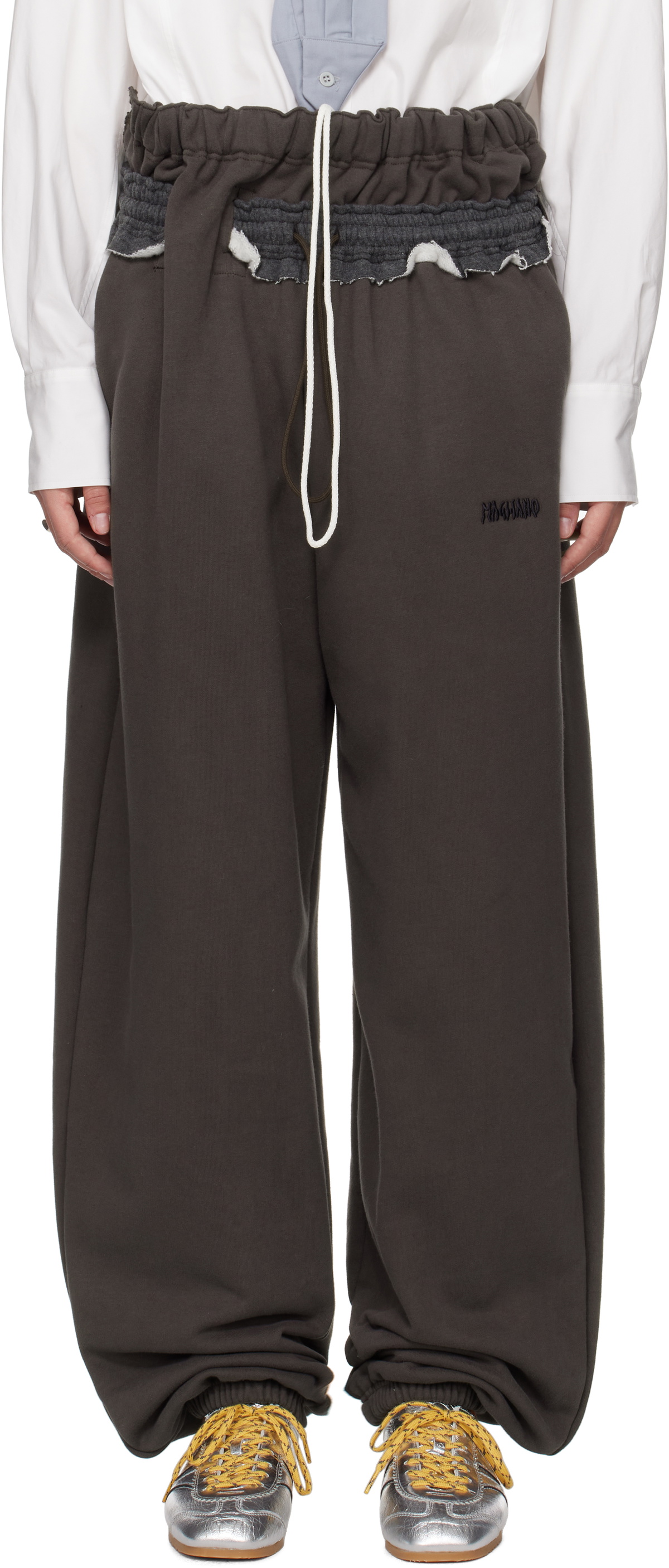 【関税込み】Magliano カーキ＆ベージュ Rave トラックパンツ Magliano Khaki & Beige Rave Track Pants Magliano