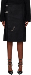 Jean Paul Gaultier Gray 'The Iconic' Midi Skirt