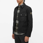 Belstaff Men's Hedger Waxed Cotton Overshirt in Black