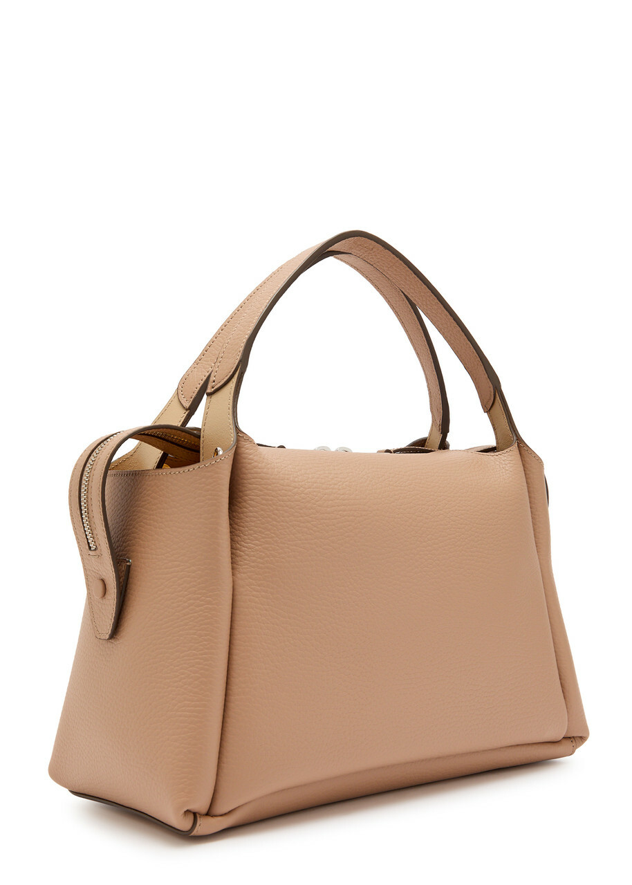 Tods Grained Leather top Handle bag - Tan - One Size