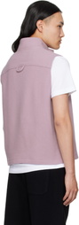 Rier Pink Fleece City Sweater Vest