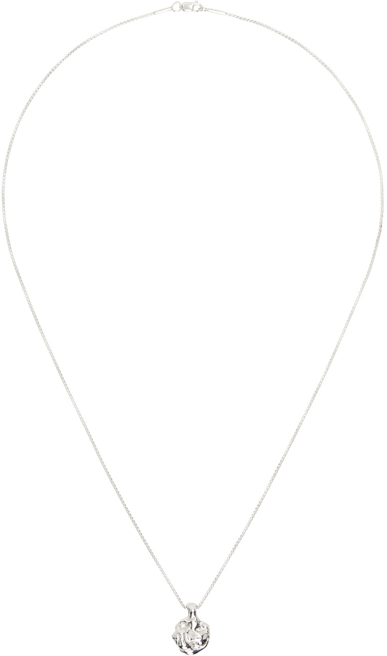 FARIS Silver Lava Dime Necklace