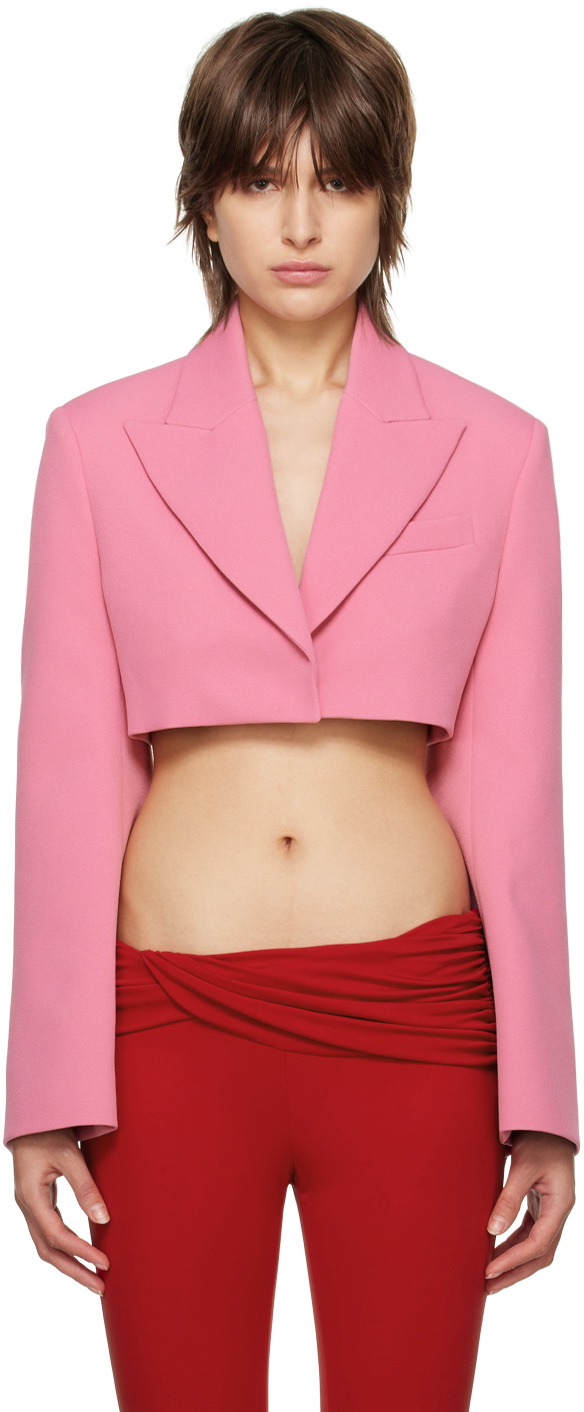 Blumarine Pink Cropped Blazer