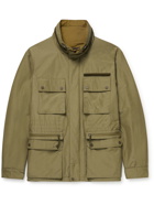 Ermenegildo Zegna - Suede-Trimmed Cotton-Blend Canvas Field Jacket - Brown