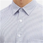 FrizmWORKS Men's OG Stripe Oversized Shirt in Blue