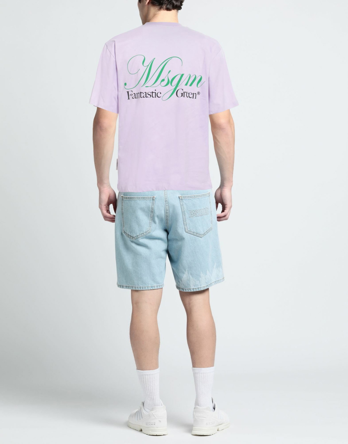 Msgm Mens T-shirt Lilac