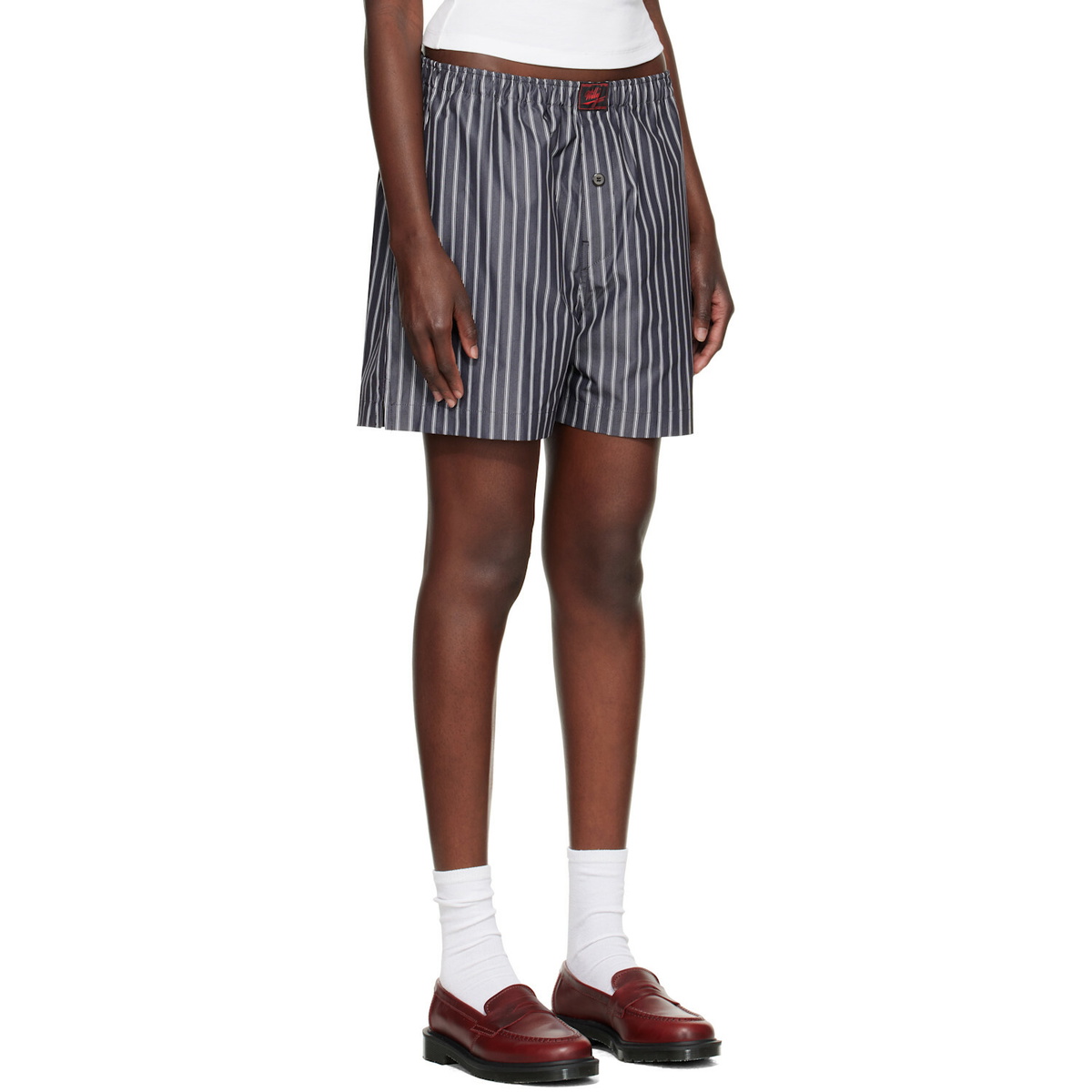 WILLY CHAVARRIA Gray Willy Woven Boxer Shorts