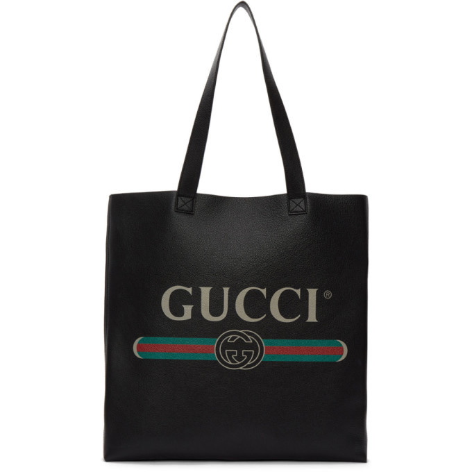 Photo: Gucci Black Vintage Logo Tote
