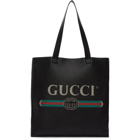 Gucci Black Vintage Logo Tote