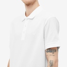 Burberry Men's Eddie TB Circle Logo Polo Shirt in White