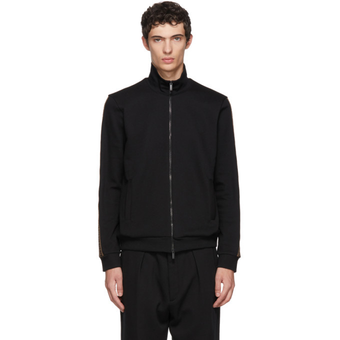 Photo: Fendi Black Arm Trim Track Jacket