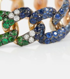 Shay Jewelry Rainbow Pavé Medium Link 18kt gold ring with diamonds