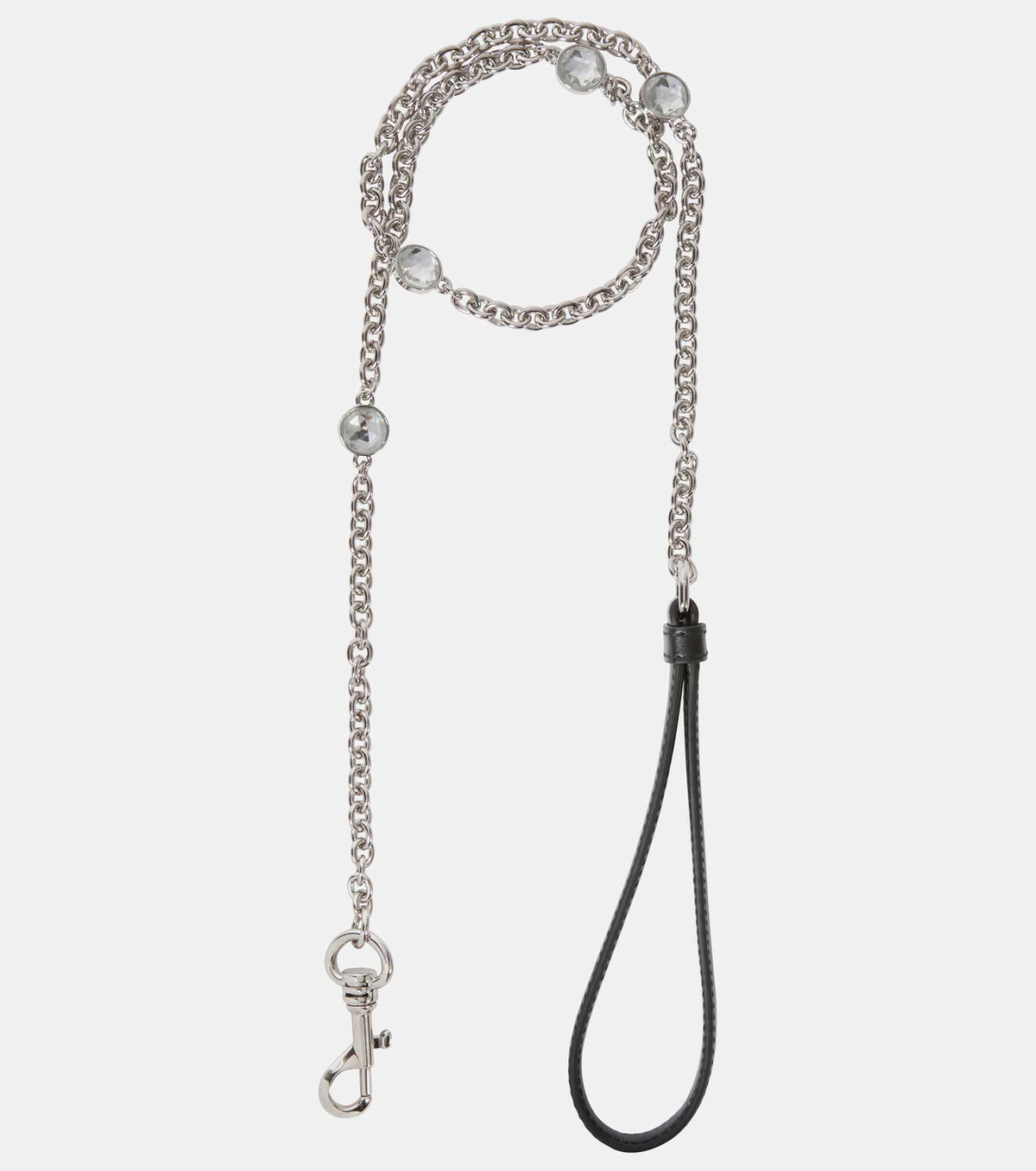 Miu Miu Chain and leather dog leash