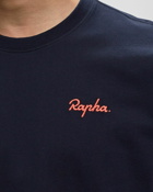 Rapha Logo Long Sleeve T Shirt Blue - Mens - Longsleeves