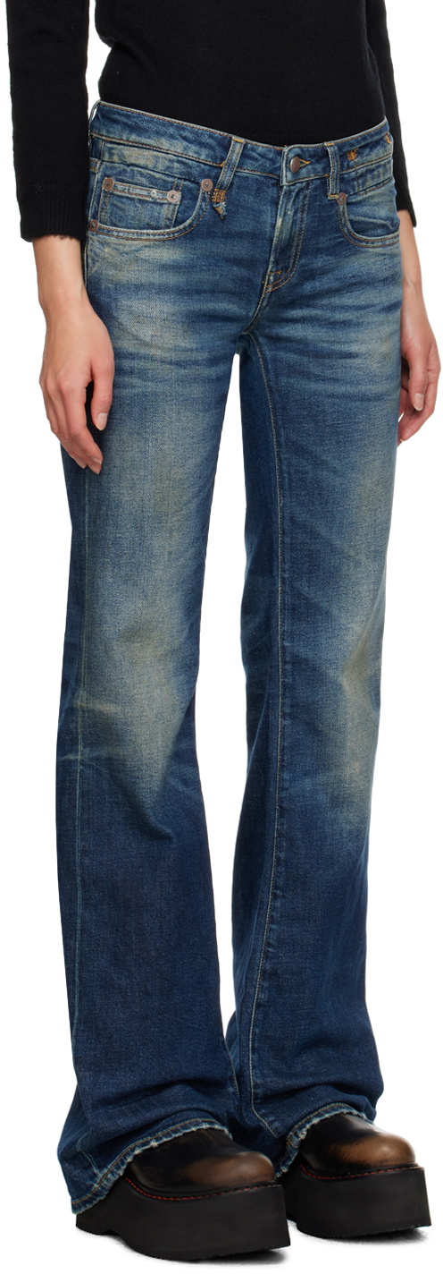 R13 Blue Boy Flare Jeans R13