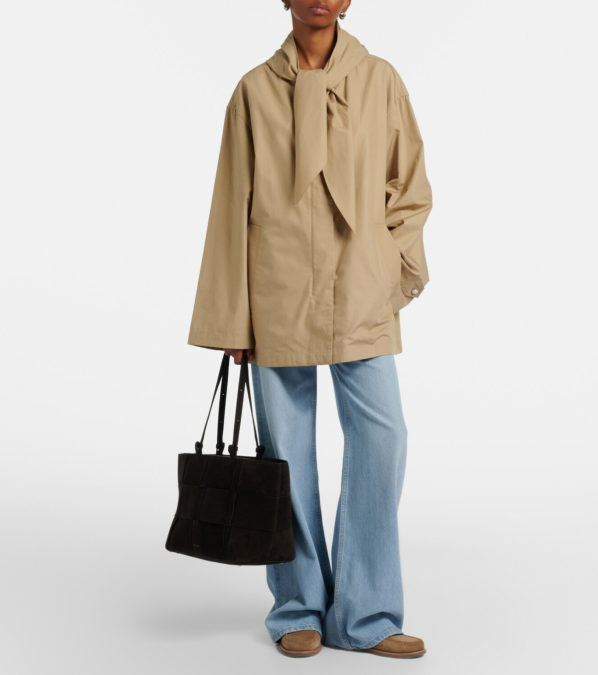 DeMellier Florence Large suede tote bag