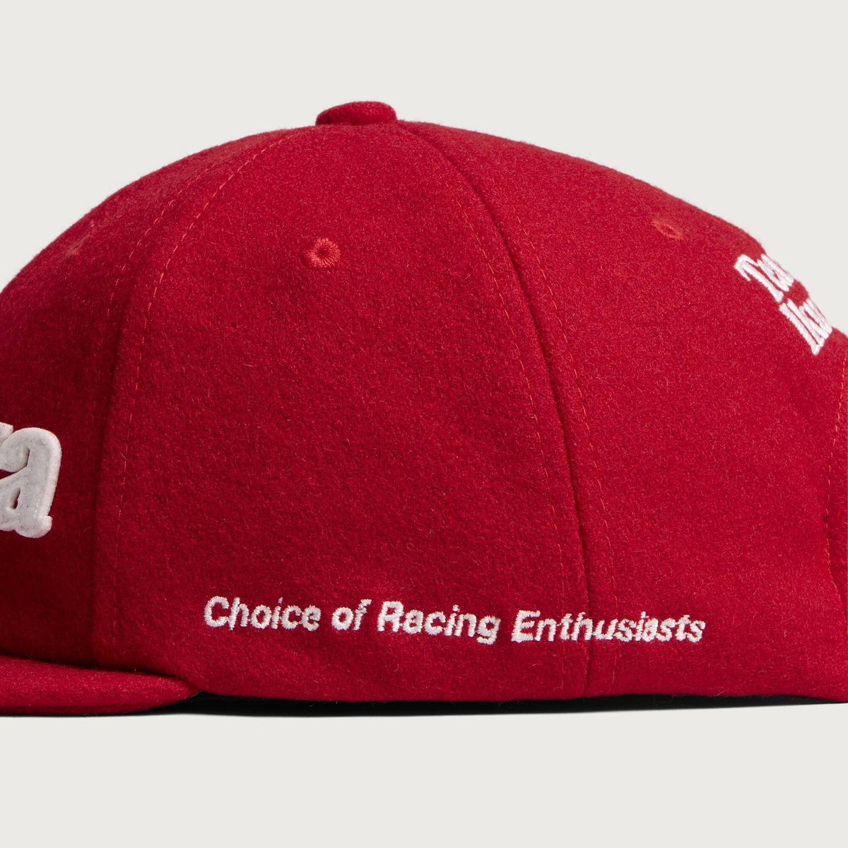 Team Ikuzawa Aikou-Gumi Ikuzawa Wool 6 Panel Cap in Red