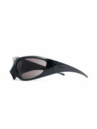 Balenciaga Eyewear Black Skin XXL Cat-Eye Sunglasses