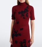 Erdem Floral jacquard turtleneck sweater
