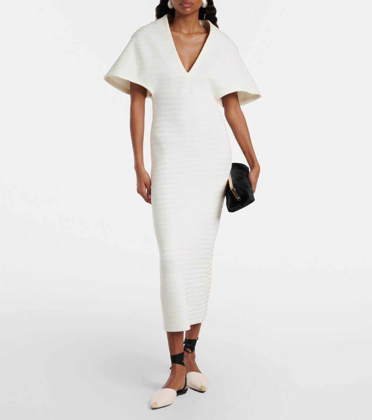 Jacquemus Embroidered canvas flats