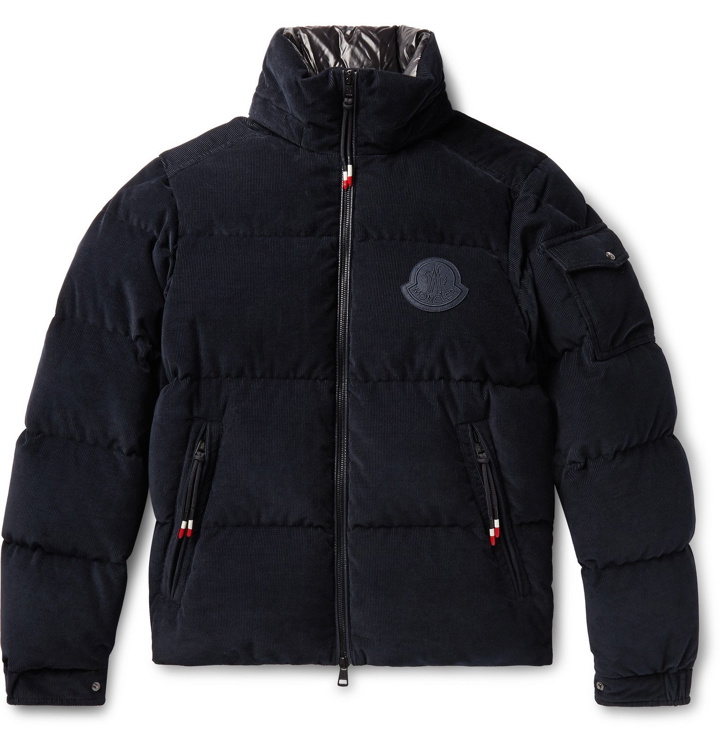 Photo: Moncler Genius - 2 Moncler 1952 Quilted Cotton-Corduroy Hooded Down Jacket - Blue