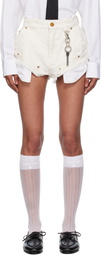 WILLY CHAVARRIA Off-White Stockton Poom Poom Shorts