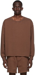 Bode SSENSE Exclusive Brown Logo Sweatshirt