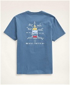 Brooks Brothers Men's Boat Graphic T-Shirt | Blue